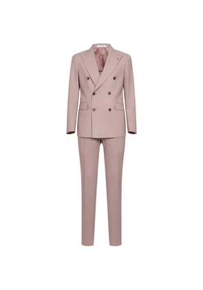 Tagliatore peak-lapel double-breasted suit - Pink
