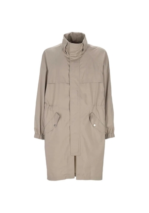 Brunello Cucinelli back-drawstring coat - Neutrals