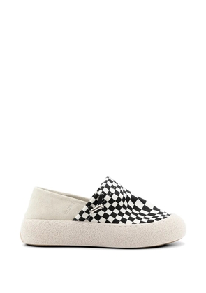SANTHA Imsouane checkboard sneakers - White