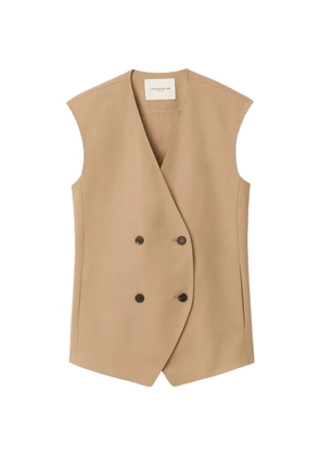 Lafayette 148 Tropical double-breasted vest - Brown