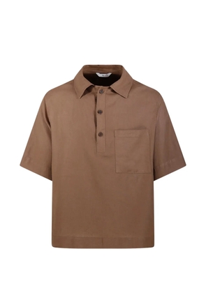 Hevo pocket short-sleeve polo shirt - Brown