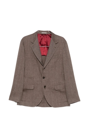 Brunello Cucinelli flap-pocket blazer - Brown