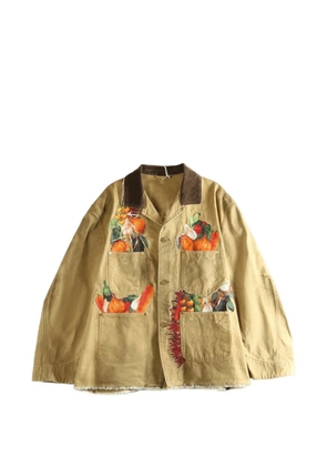 Doublet Vegetable-embroidered jacket - Neutrals