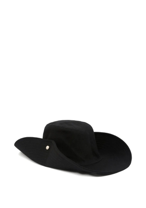 PINKO button-detail fedora hat - Black