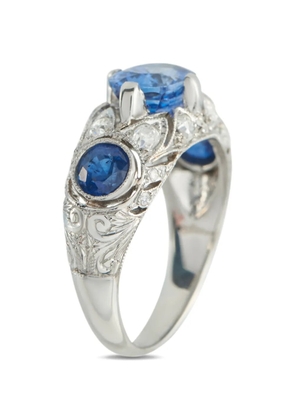 LB Exclusive sapphire and diamond ring - Silver