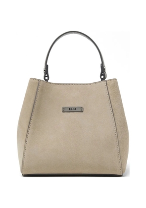 Peserico suede tote bag - Neutrals