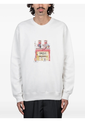 Drôle De Monsieur café graphic sweatshirt - Neutrals