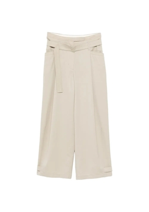 Low Classic buckle belt trousers - Neutrals