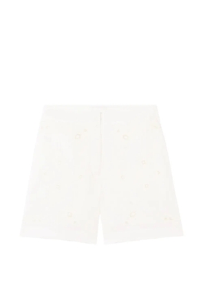 Claudie Pierlot embroidered shorts - White