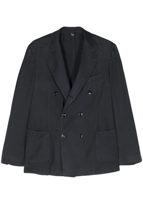 Dell'oglio double-breasted wool blazer - Blue