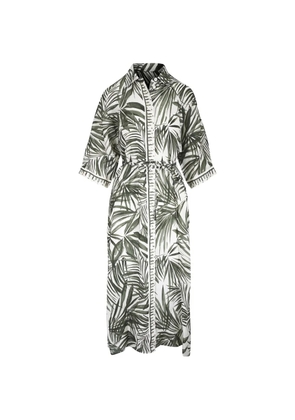 BOGNER Catelyn leaf-print dress - Neutrals