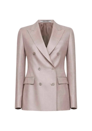 Tagliatore double-breasted peak-lapel blazer - Neutrals