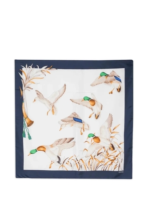 Gucci Pre-Owned graphic-print silk scarf - White