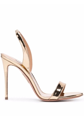 Aquazzura So Nude 105mm sandals - Gold