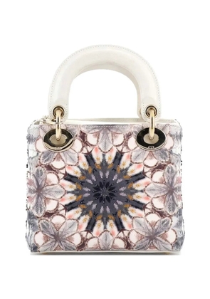 Christian Dior Pre-Owned Lady Dior Chain Bag Embroidered Calfskin Mini satchel - Multicolour