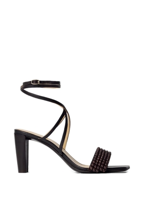 LEMAIRE beaded cross sandals - Brown