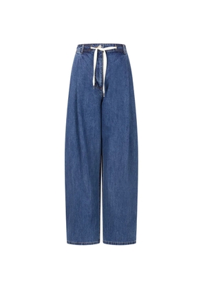 TOMBOY drawstring-fastening jeans - Blue