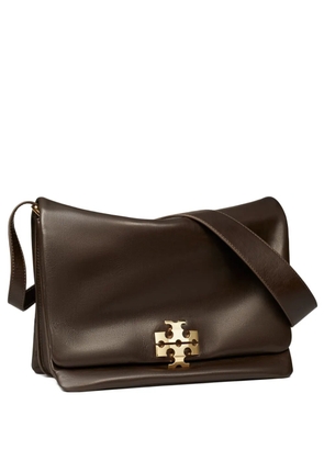 Tory Burch large Charlie logo shoulder bag - Brown