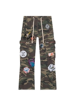 GODSPEED flared cargo trousers - Green
