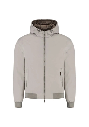 Moorer zip-up hooded jacket - Grey