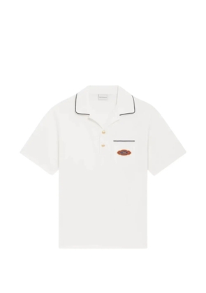 Drôle De Monsieur trim-pocket polo shirt - White