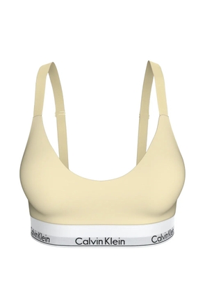 Calvin Klein Icon Cotton logo-band bra - Neutrals