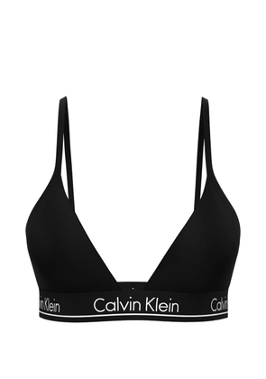Calvin Klein logo bikini top - Black