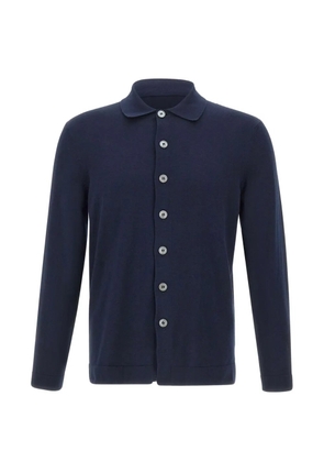 Gran Sasso buttoned knitted shirt - Blue