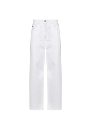 Brunello Cucinelli five-pocket-style jeans - White