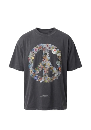 BLDG4 peace-print T-shirt - Grey