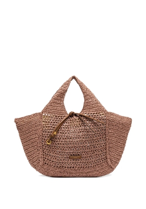 GIANNI CHIARINI Nefeli woven tote bag - Brown
