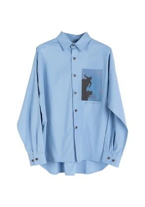 Société Anonyme Final Act photographic-print shirt - Blue