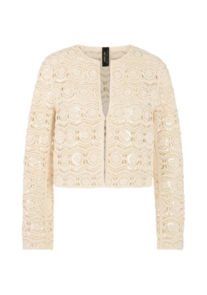 MARCCAIN openwork sequin jacket - Neutrals