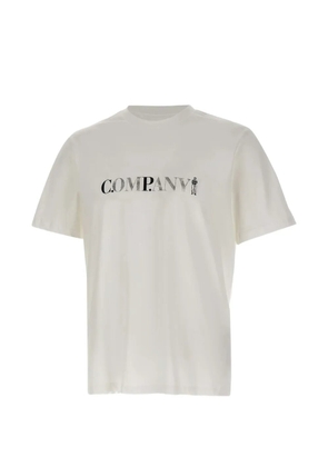 C.P. Company Jersey 30/1 printed-logo cotton T-shirt - White