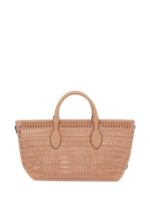 GIANNI CHIARINI Mashup laser-cut tote bag - Pink