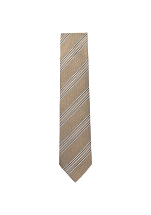 Brioni striped silk tie - Neutrals