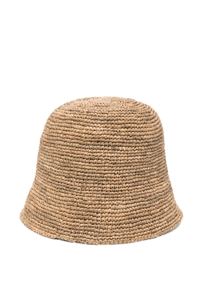IBELIV Andao raffia bucket hat - Neutrals