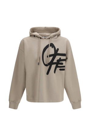 Off-White logo hoodie - Neutrals