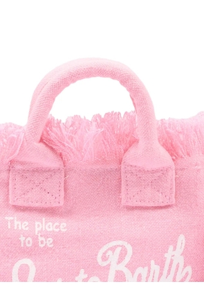 MC2 Saint Barth Kids mini Vanity fringe-detail tote bag - Pink