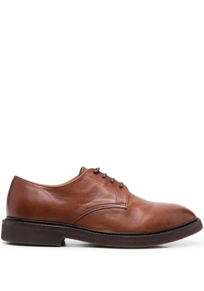 Brunello Cucinelli lace-up leather derby shoes - Brown