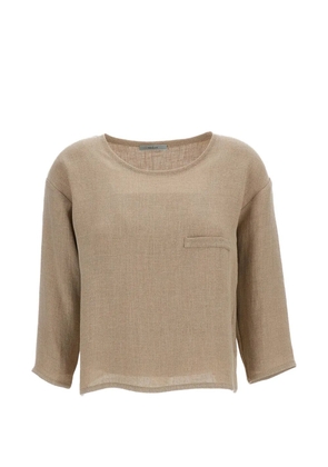 Dusan pocket round-neck t-shirt - Neutrals