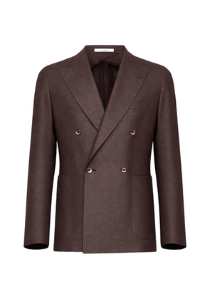 Tagliatore peak-lapel double-breasted blazer - Brown