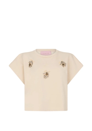 Kristina Ti crew-neck T-shirt - Neutrals