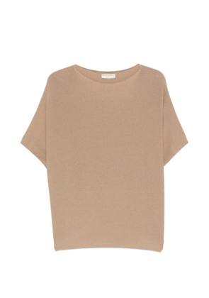 Intrecci cuffed T-shirt - Neutrals