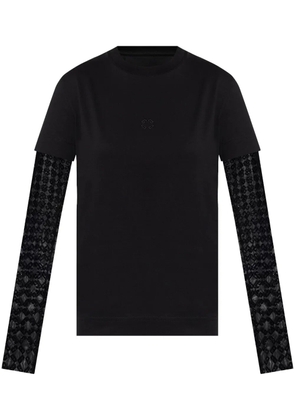 Givenchy overlapped T-shirt - Black