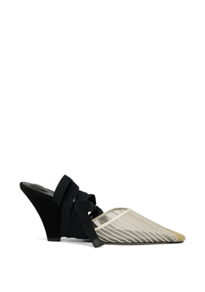 Jacquemus striped heeled - Black