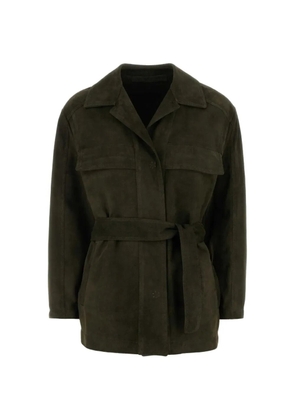 Santoro belted suede jacket - Green