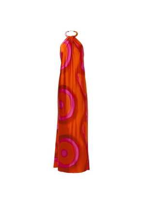Silvia Tcherassi Jesse halterneck maxi dress - Orange