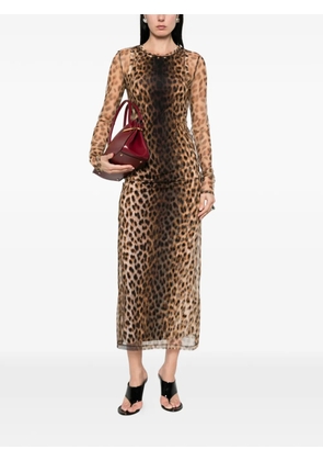 Sportmax animal print dress - Neutrals