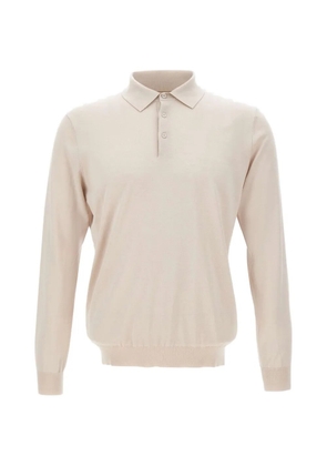 Kangra long-sleeve ribbed polo - Neutrals